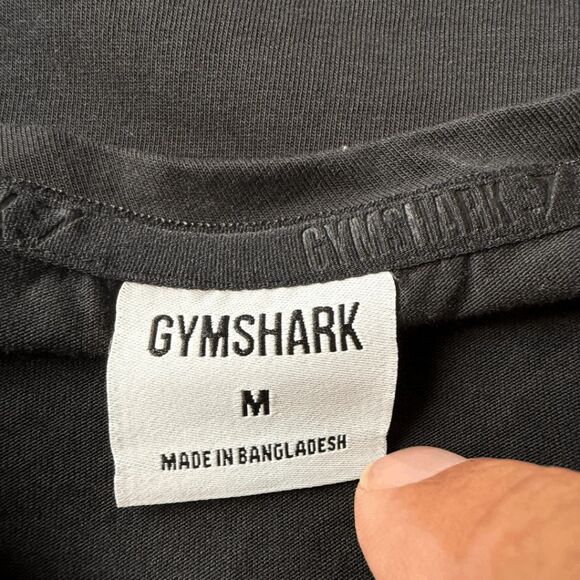 Gymshark Men's Essential Oversized Short Sleeve Active T-Shirt Black Size Medium - Picture 3 of 8